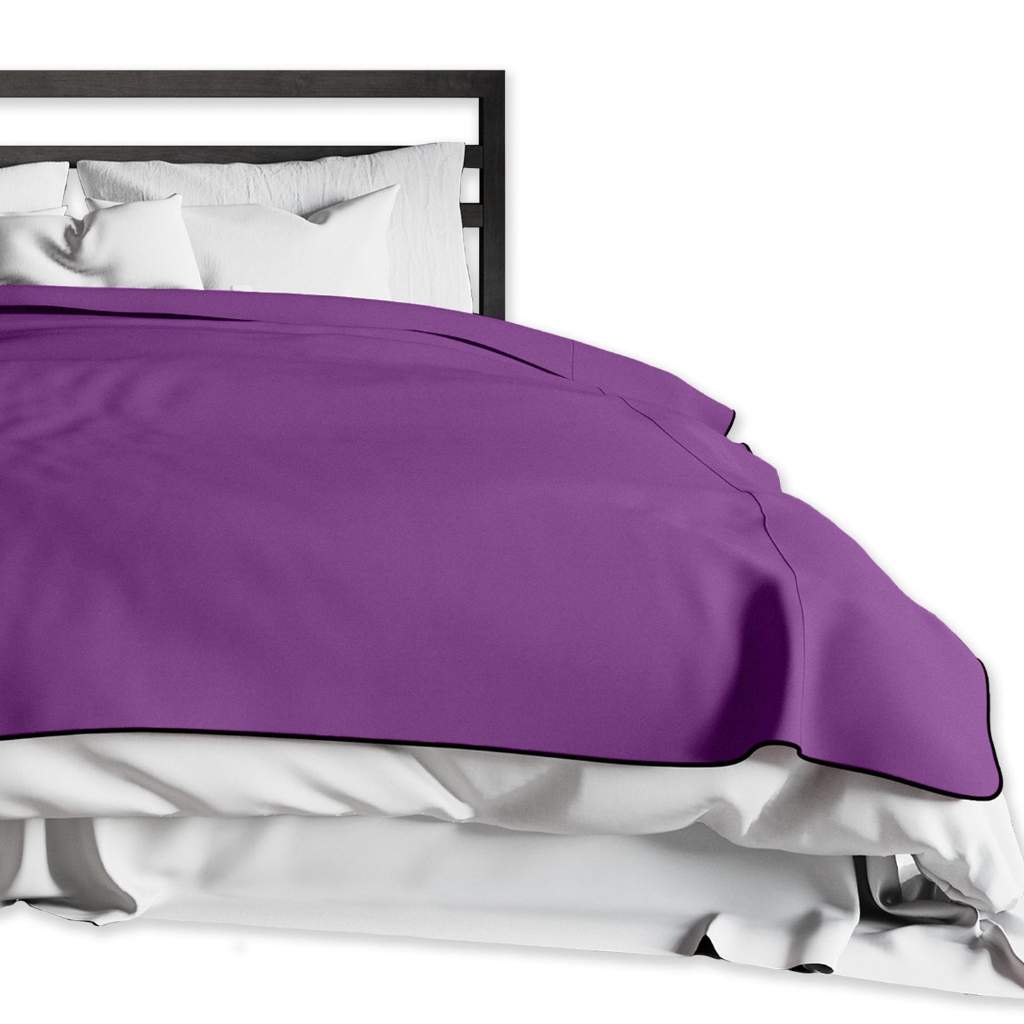 Fascinator Lush Throw | King | Purple | Merlot | Black |