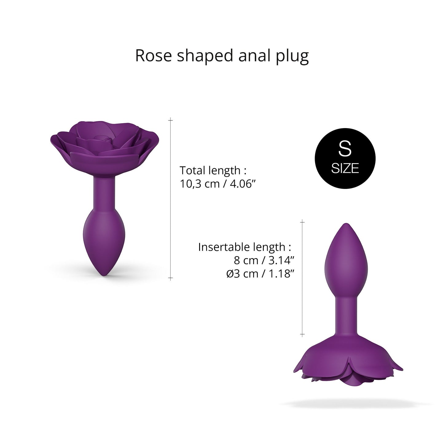 Open Roses Size S | Purple Rain