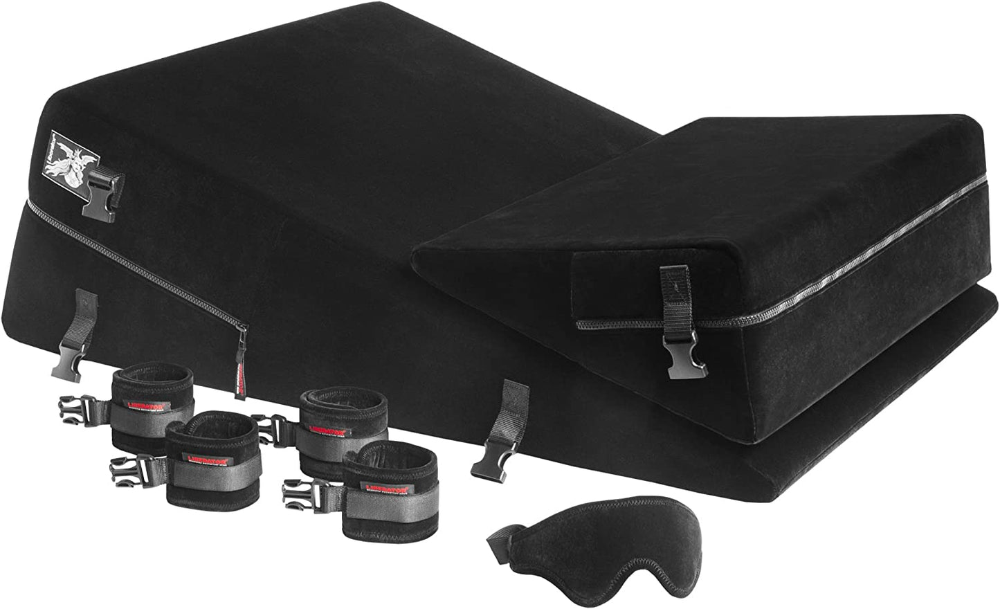 Black Label Wedge + Ramp Combo with Cuffs | Black Microfiber
