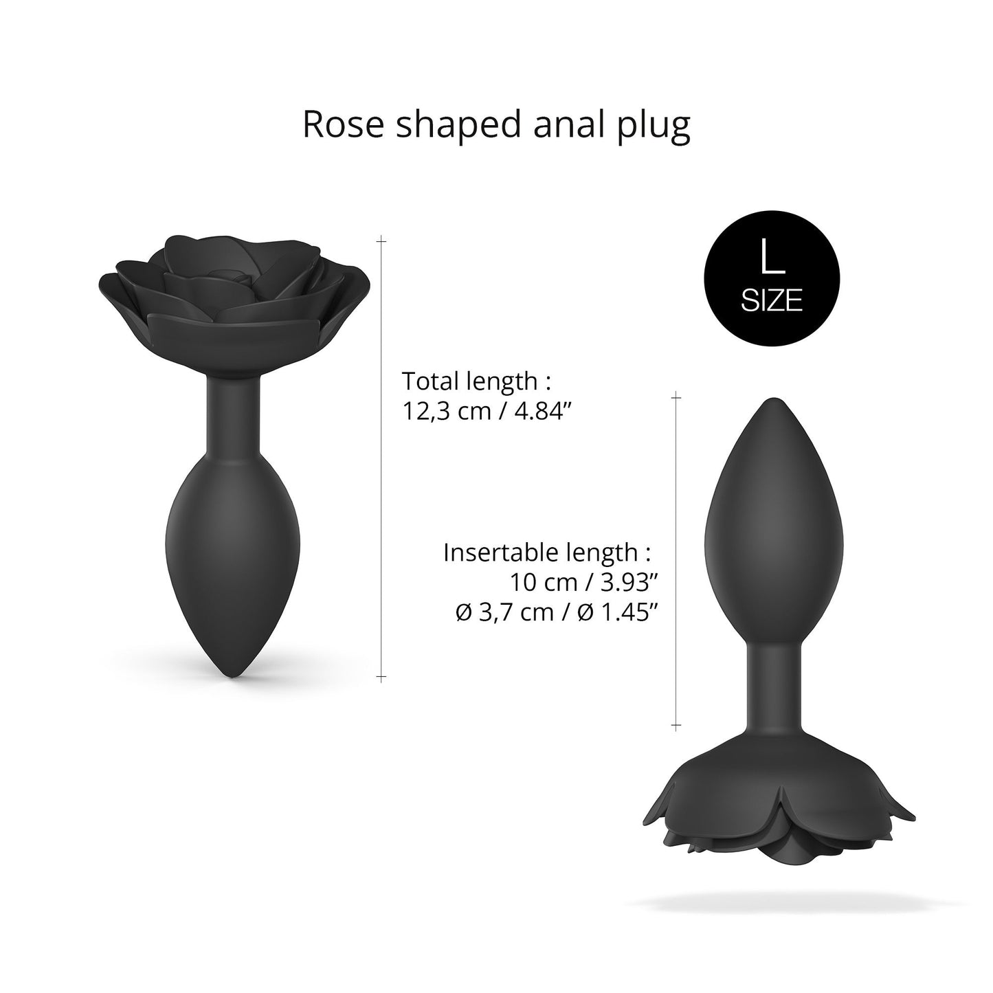 Open Roses Size L | Black Onyx