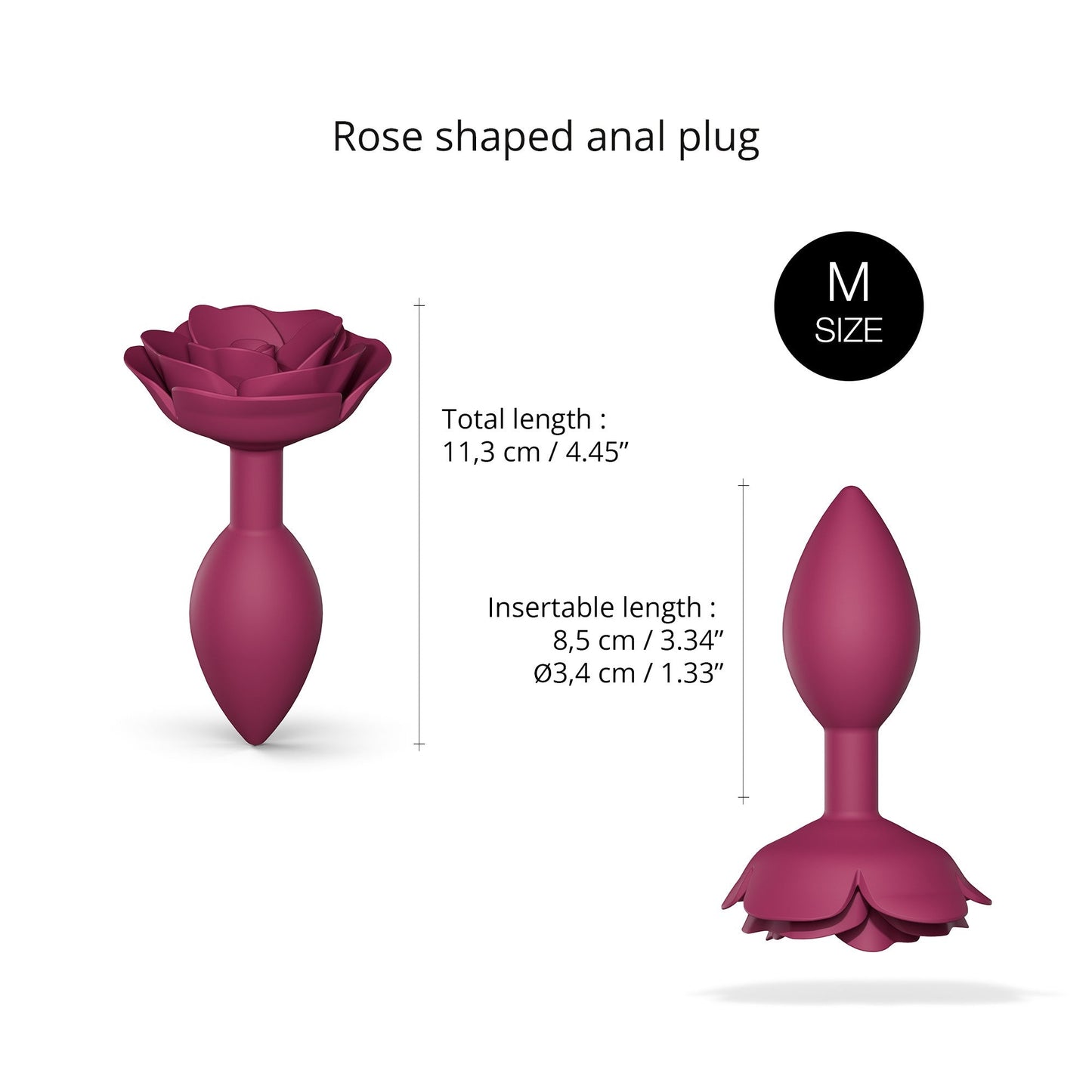 Open Roses Size M | Plum Star