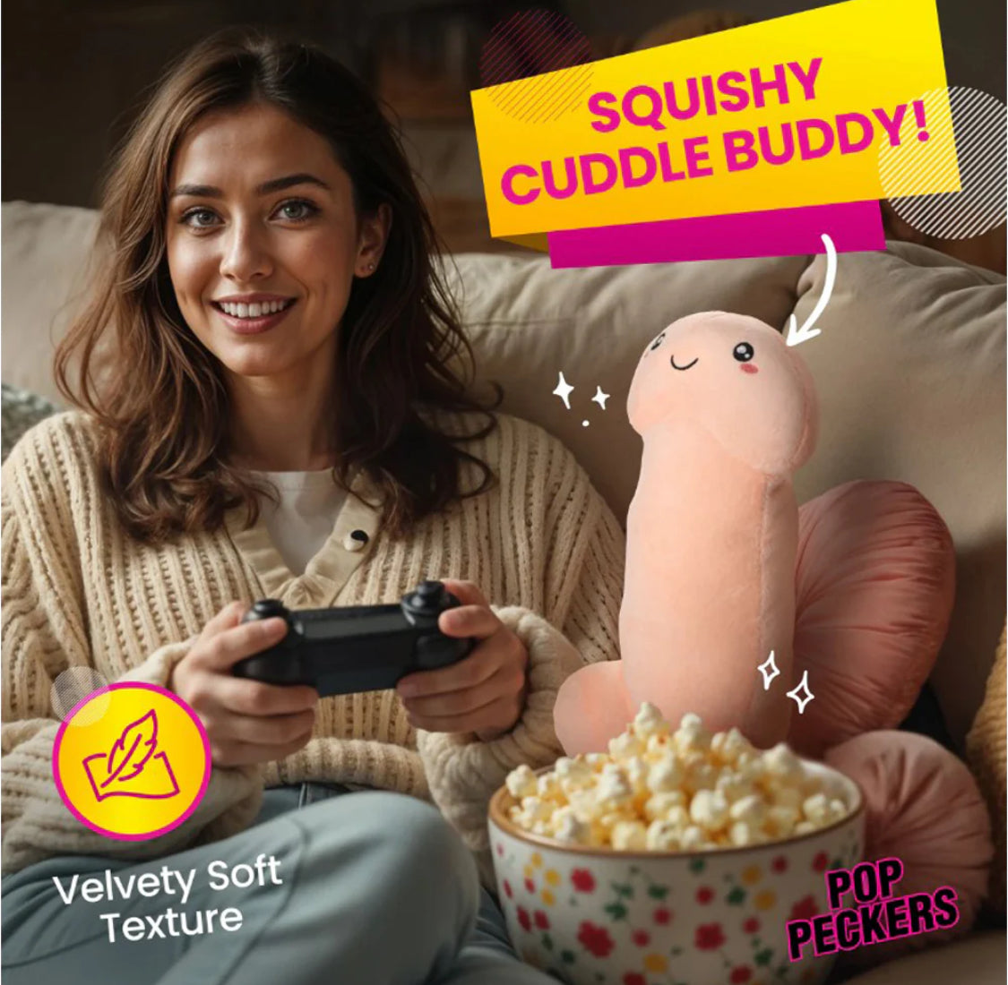 Happy Peckers Penis Pillow