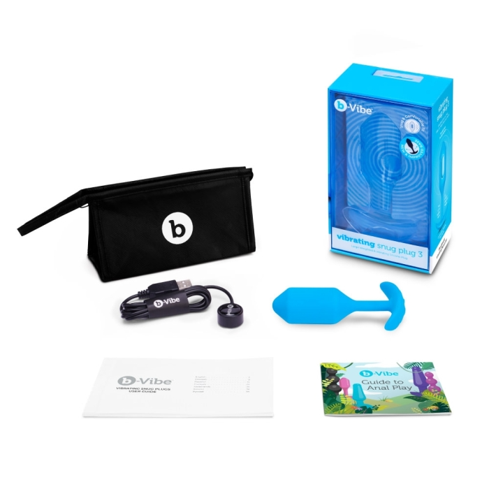 Vibrating Snug Plug | L | Blue