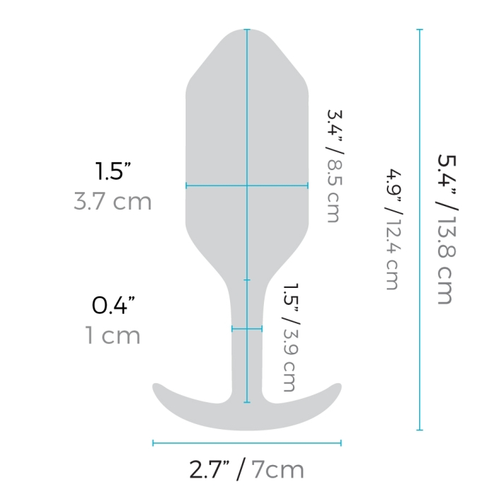 Vibrating Snug Plug | L | Blue
