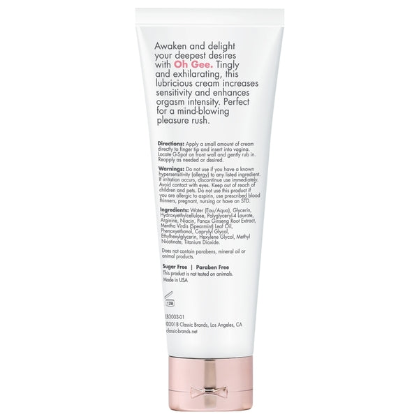Oh Gee G-Spot Stimulator | Fragrance Free