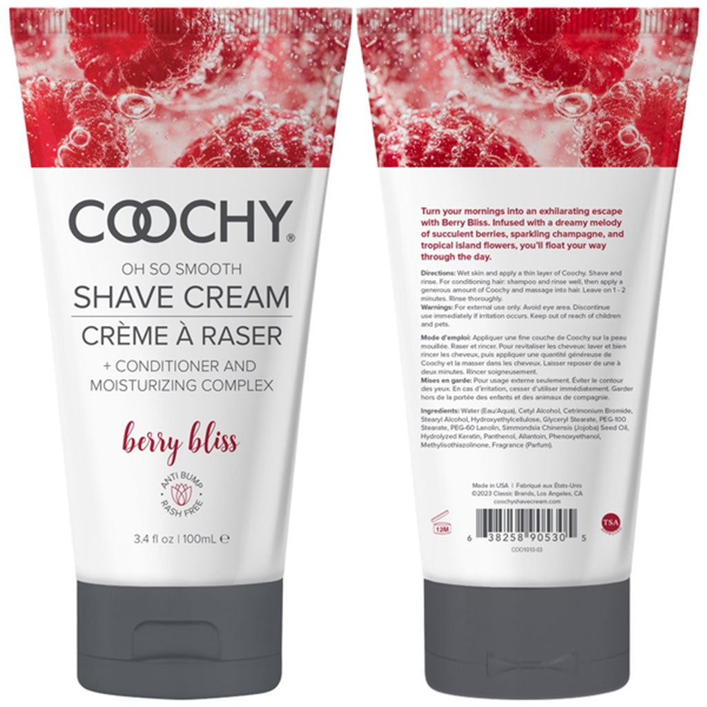 Coochy Shave Cream | Berry Bliss | Travel Size 100mL