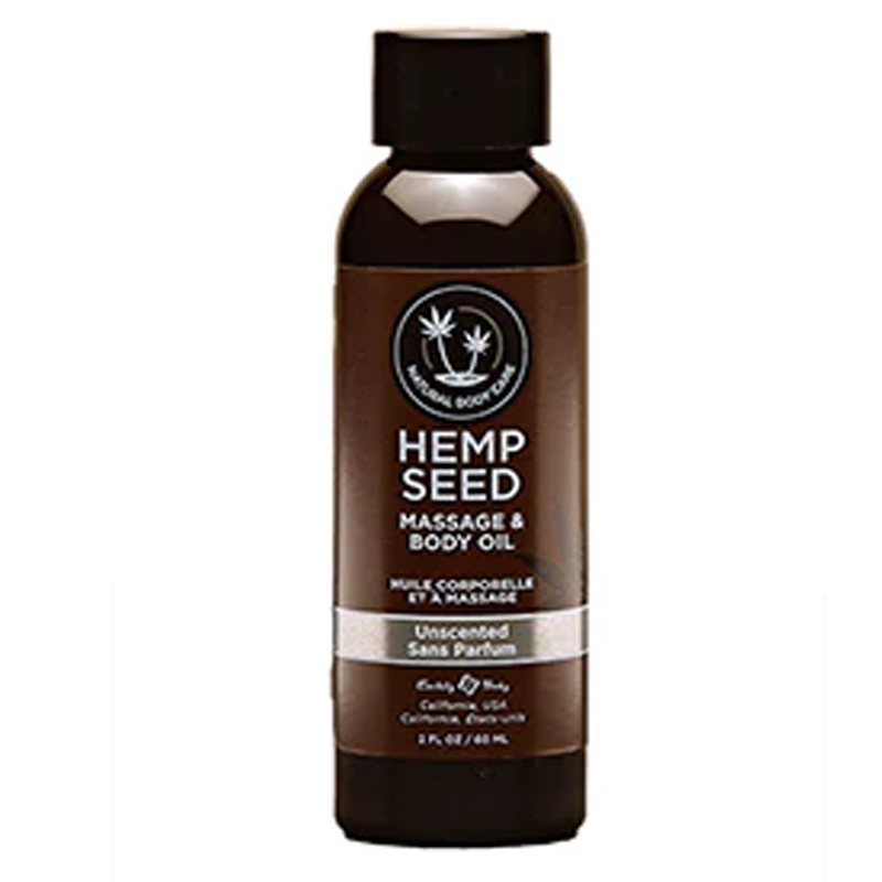 Hemp Seed Massage Oil | Unscented | 2oz Travel Size