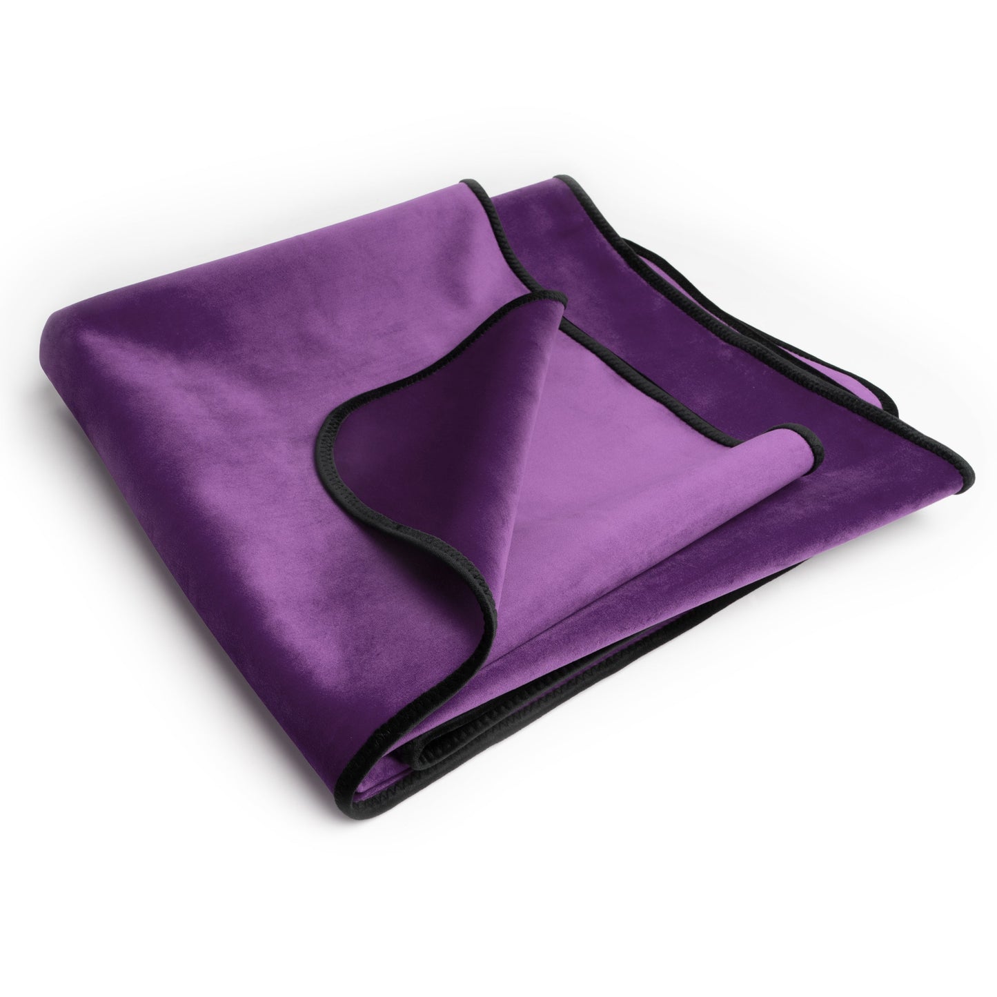 Fascinator Throw | Aubergine Microvelvet | Mini