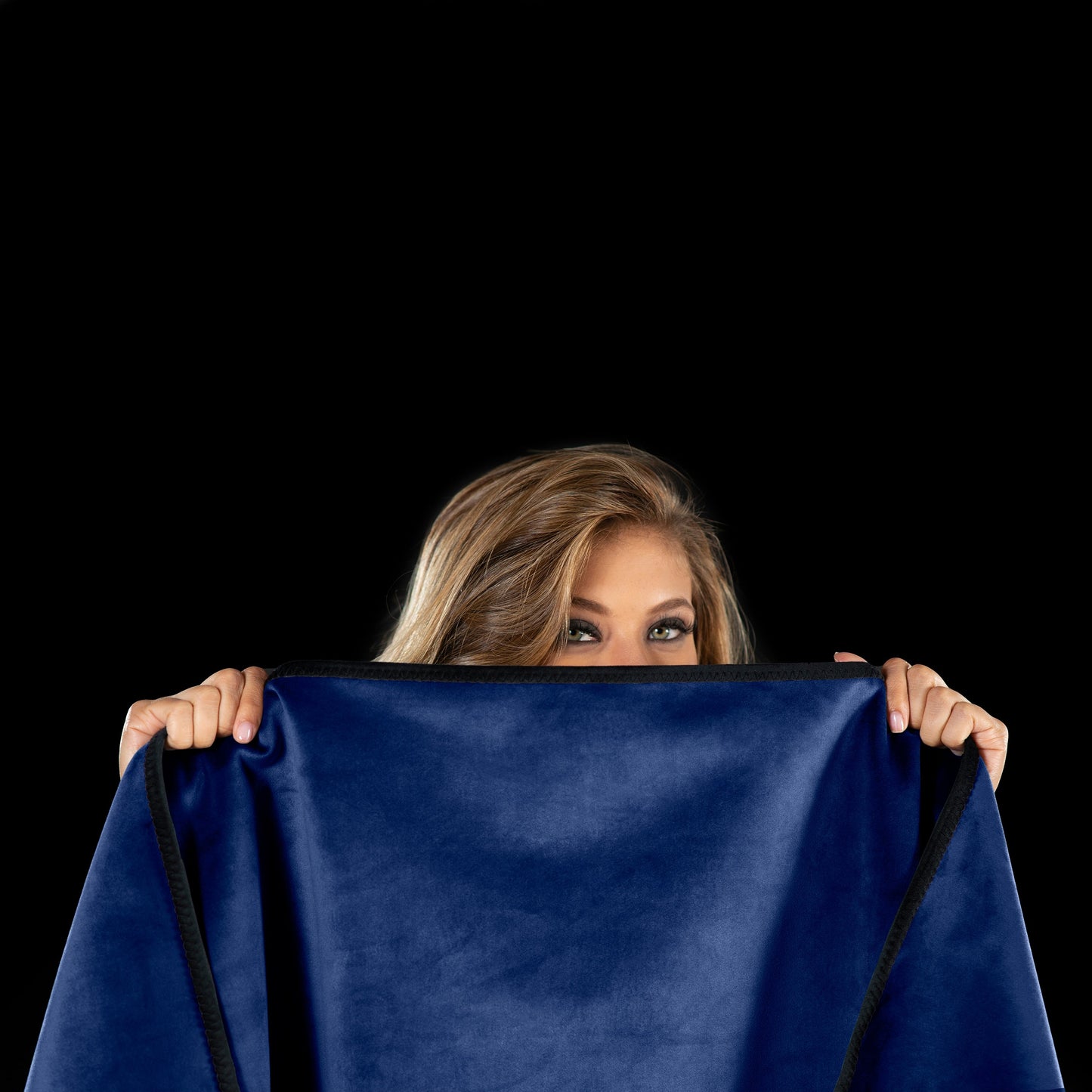 Fascinator Throw | Royal Blue Velvish | Travel Size