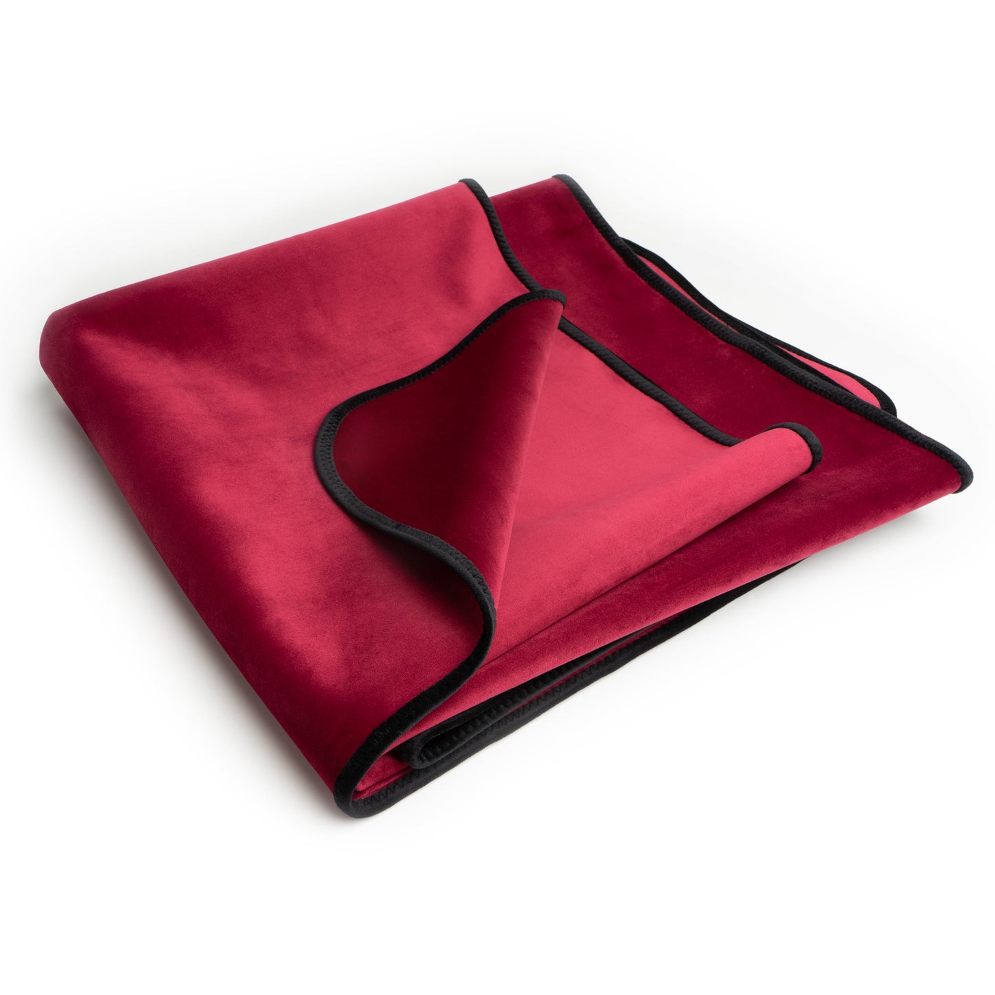 Fascinator Throw | Merlot Microvelvet | Travel Size