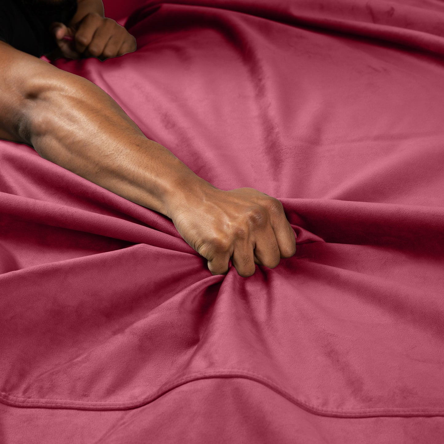 Fascinator Throw | Merlot Microvelvet | Travel Size