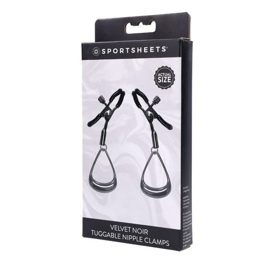 Velvet Noir Tuggable Nipple Clamps