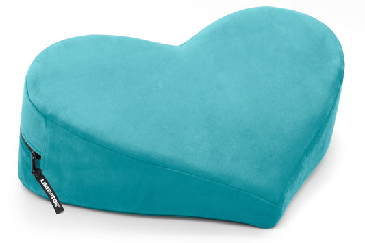 Heart Wedge | Teal Microvelvet