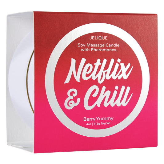 Mood Candles | Netflix + Chill | Pheromone Soy Massage Candle Berry Yummy