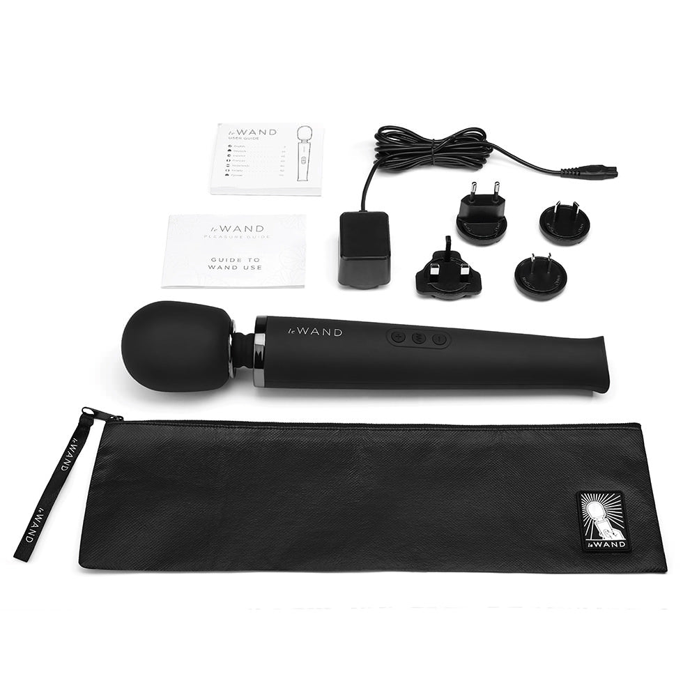 Le Wand Rechargeable Vibrating Massager | Cosmo Sexcellence Award | Black