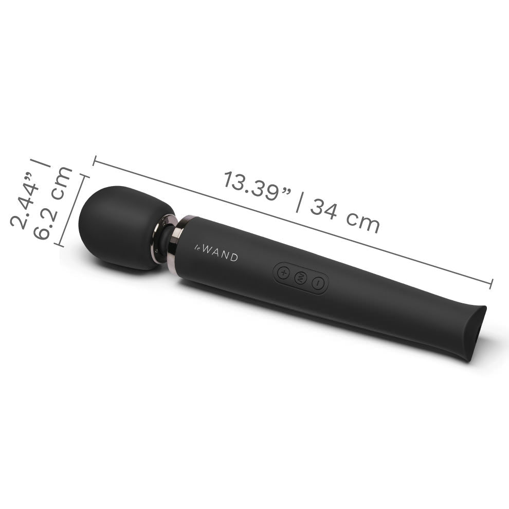 Le Wand Rechargeable Vibrating Massager | Cosmo Sexcellence Award | Black