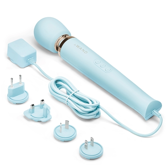 Le Wand Plug-In Vibrating Massager | Sky Blue
