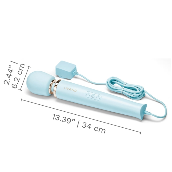 Le Wand Plug-In Vibrating Massager | Sky Blue