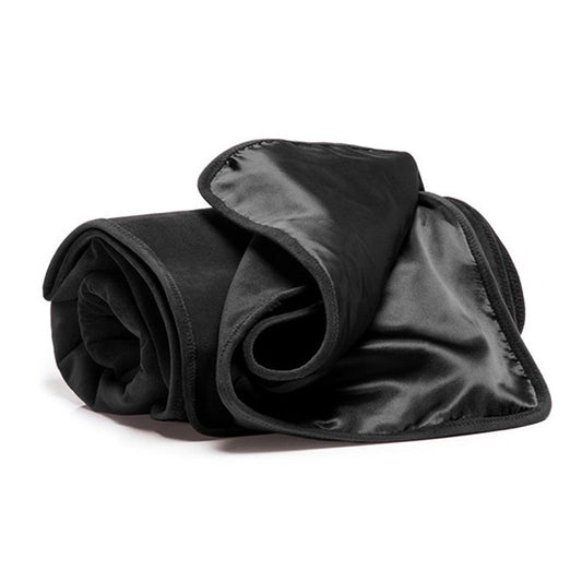 Fascinator Throw | Black Microvelvet | Regular