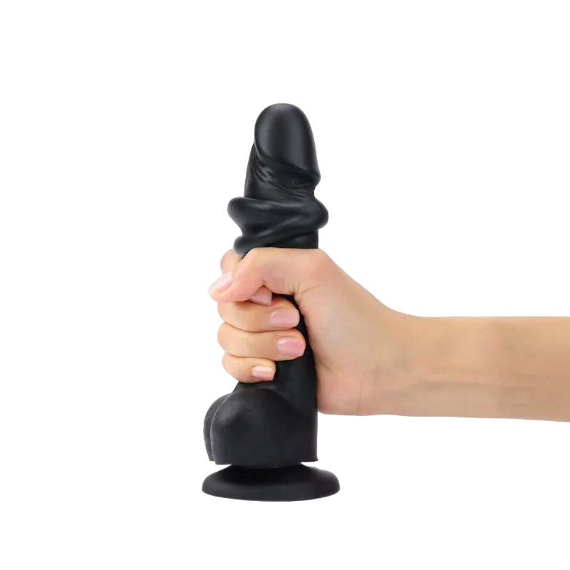 Sliding Skin Realistic Dildo | Black | XXL