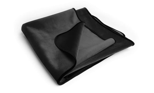 Fascinator Throw Black Microvelvet | Regular