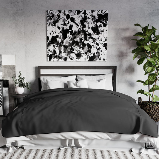 Fascinator Lush Throw King | Black Microvelvet