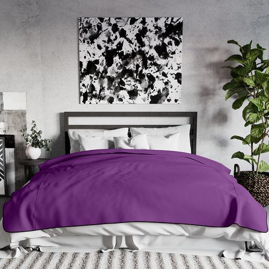 Fascinator Lush Throw | King | Purple | Merlot | Black |