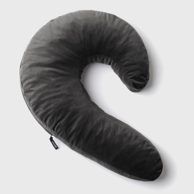 Lune Side Snuggle Pillow, Black