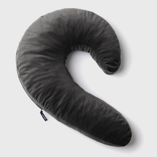 Lune Side Snuggle Pillow, Black
