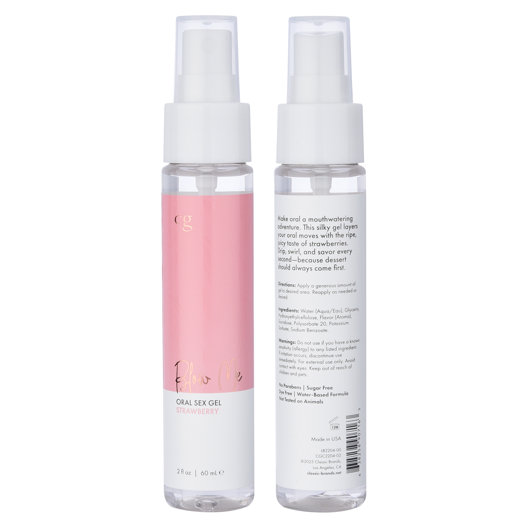 BLOW ME ORAL SEX GEL - STRAWBERRY - 2 floz | 30 mL