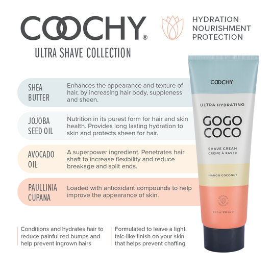Coochy Shave Cream | Ultra Hydrating Mango Coconut