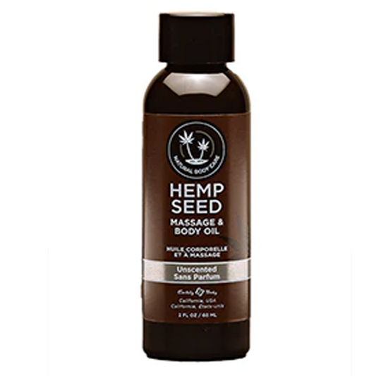 Hemp Seed Massage Oil | Unscented | 2oz Travel Size