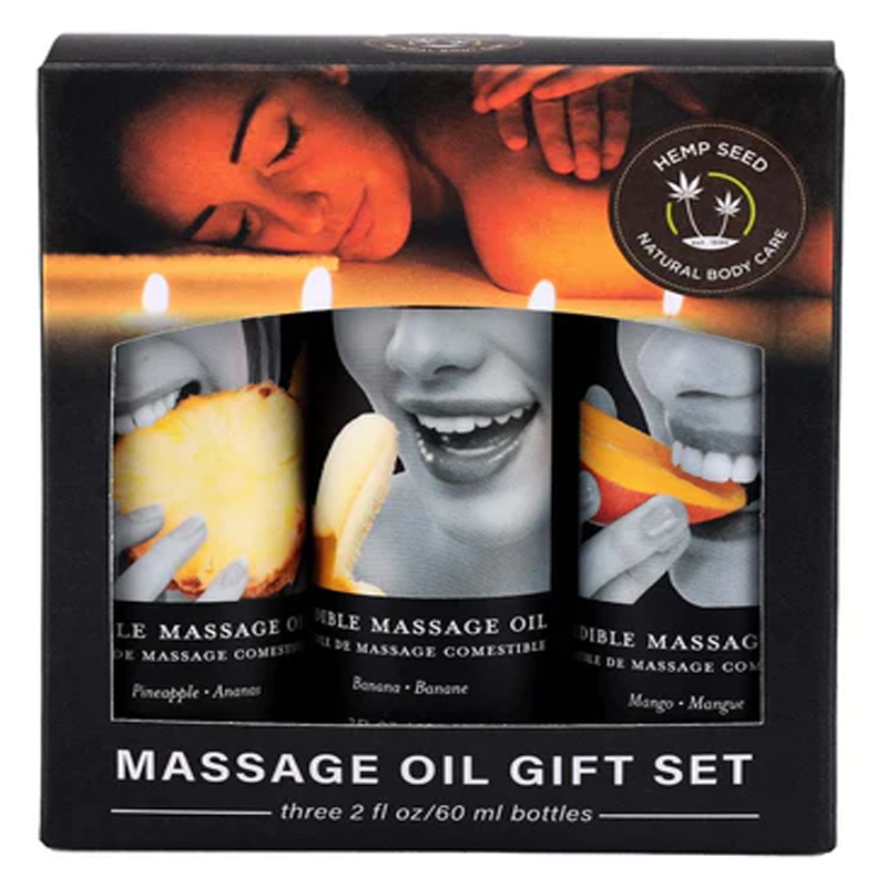 Edible Massage Oil Gift Set | Tropical Set