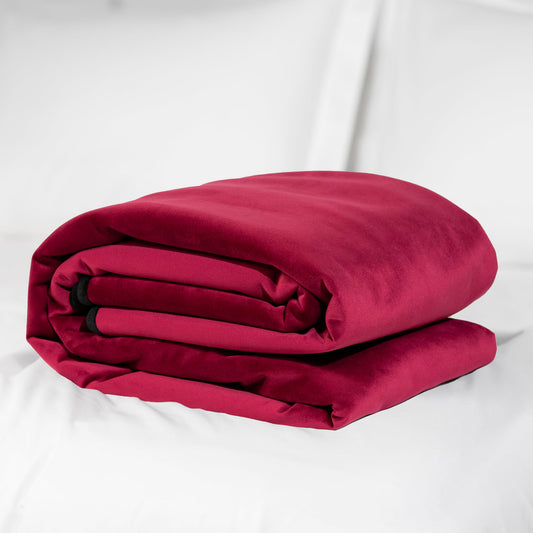 Fascinator Throw | Merlot Microvelvet | Regular Size