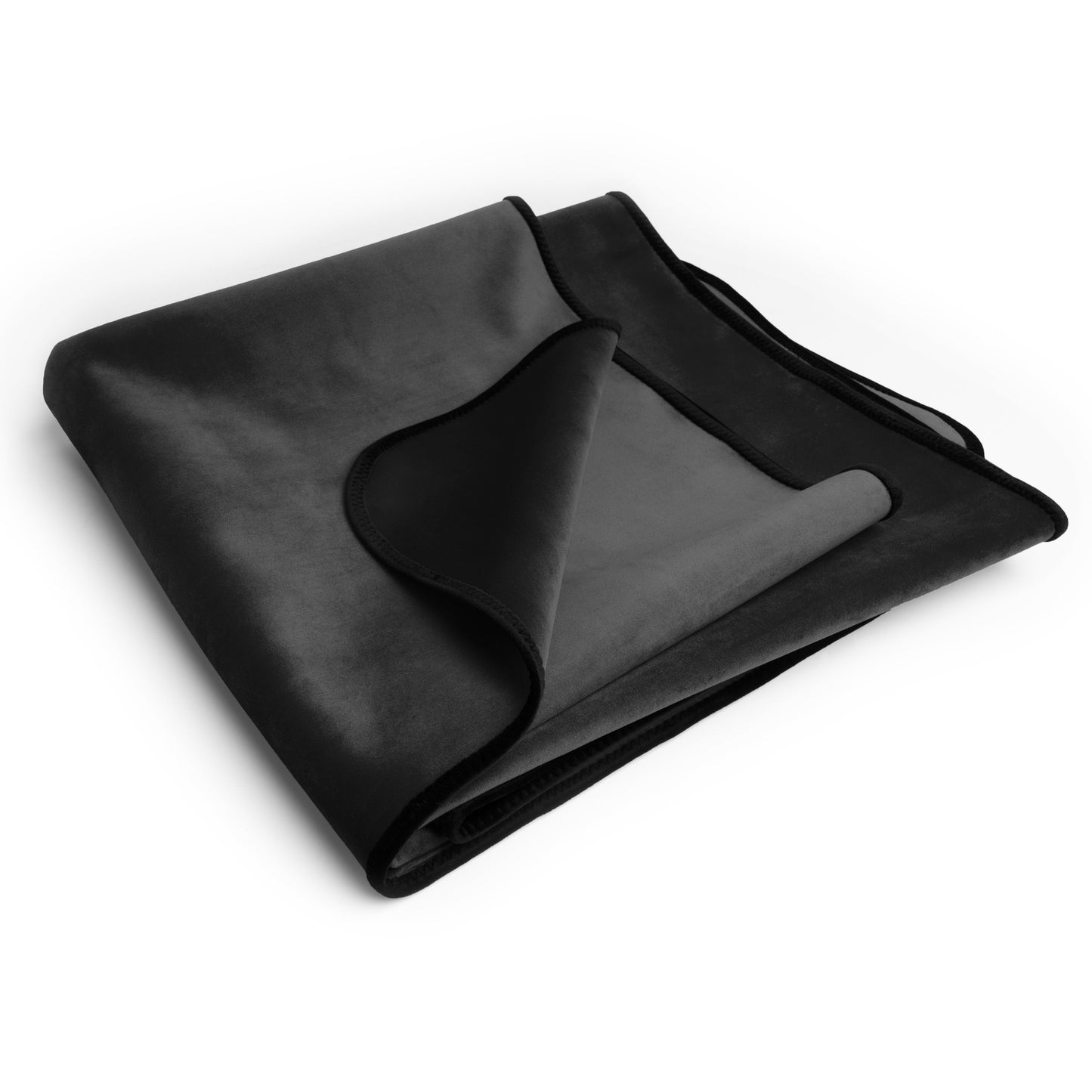 Fascinator Throw | Black Microvelvet | Mini