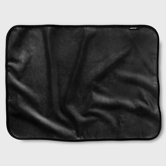 Fascinator Throw | Black Microvelvet | Mini