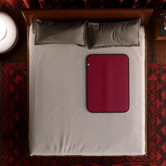 Fascinator Throw | Merlot  Microvelvet | Mini