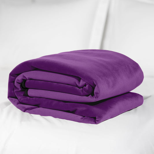 Fascinator Throw Purple Velvish | Travel Size