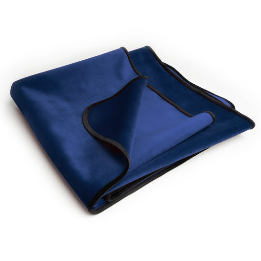 Fascinator Throw | Royal Blue Velvish | Travel Size