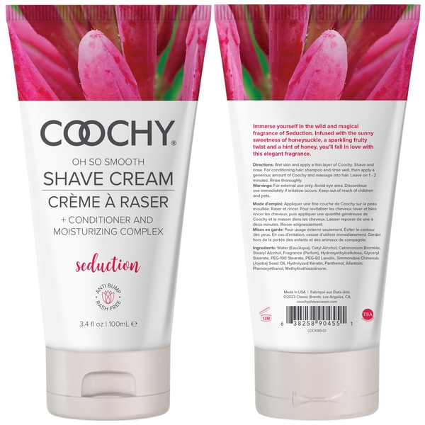 Coochy Shave Cream |Seduction | Travel Size 100mL