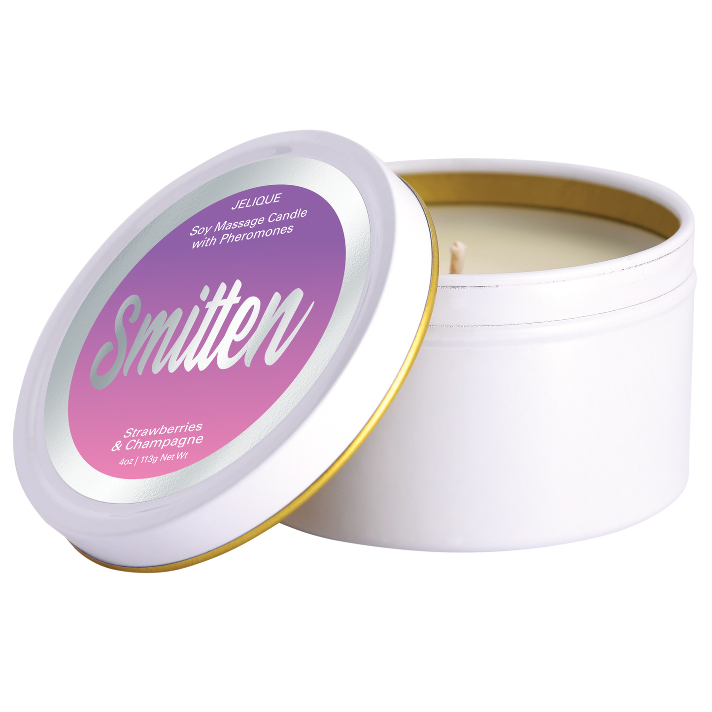 Mood Candles | Smitten | Pheromone Soy Massage Candles | Strawberry & Champagne