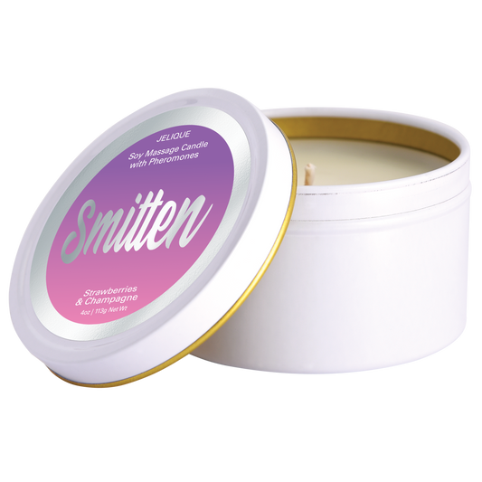 Mood Candles | Smitten | Pheromone Soy Massage Candles | Strawberry & Champagne
