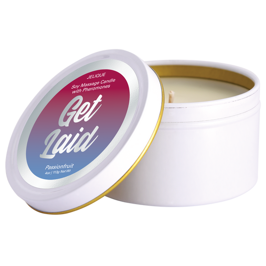 Mood Candles | Get Laid | Pheromone Soy Massage Candle Passion Fruit