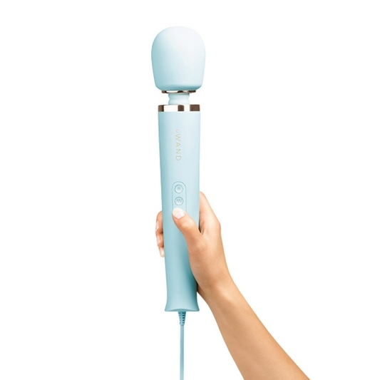 Le Wand Plug-In Vibrating Massager | Sky Blue