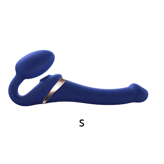 Multi-Orgasm Bendable Strap-On | S | Night Blue