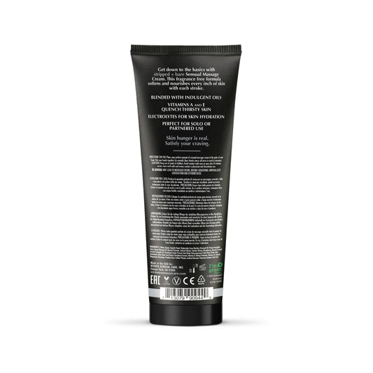 Stripped + Bare Massage Cream | Fragrance Free